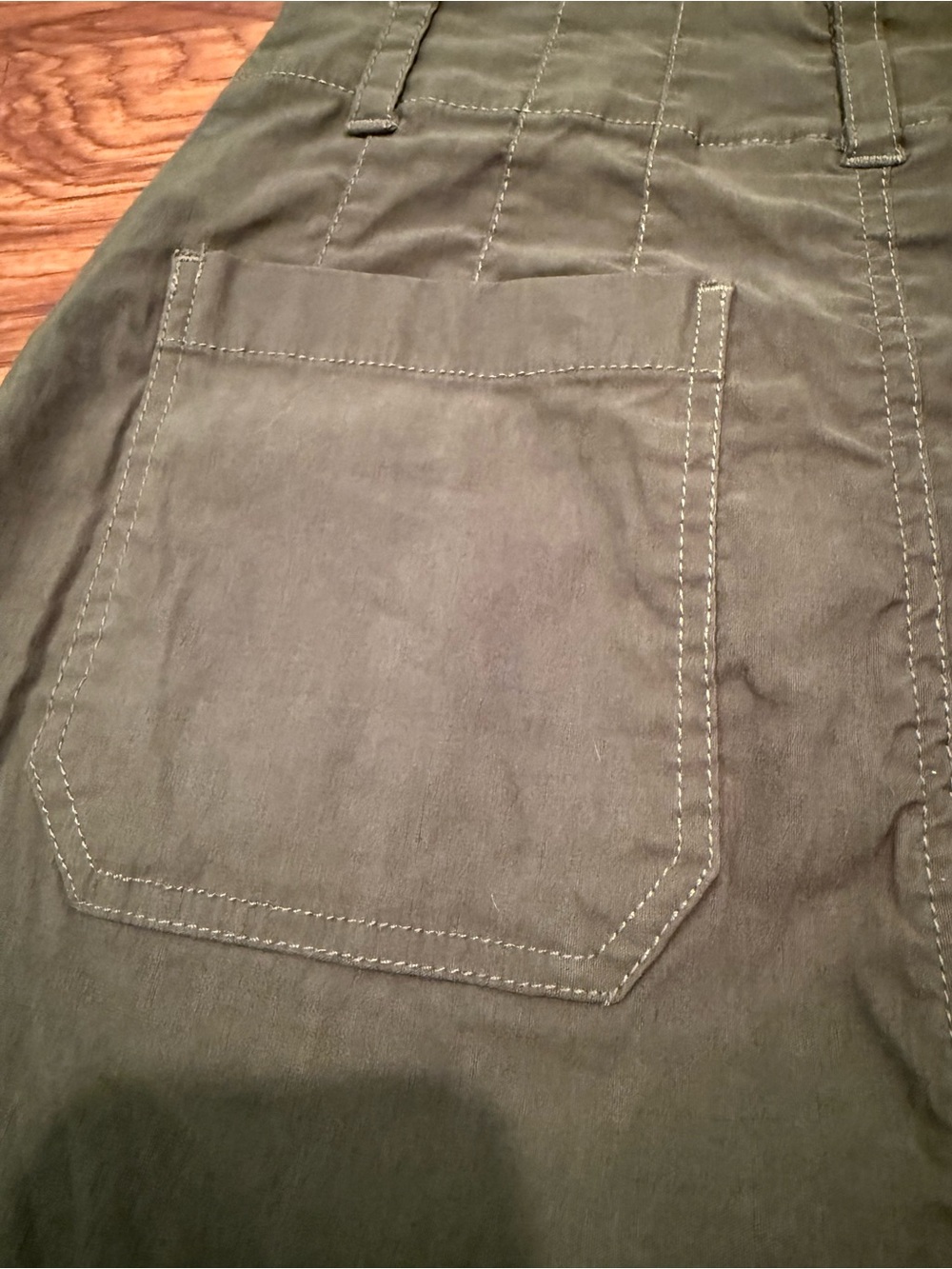 Anthropologie Maeve Army Green Mini Skirt XS - Picture 5 of 8